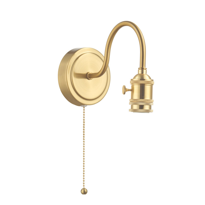 Wall Light, Natural Brass