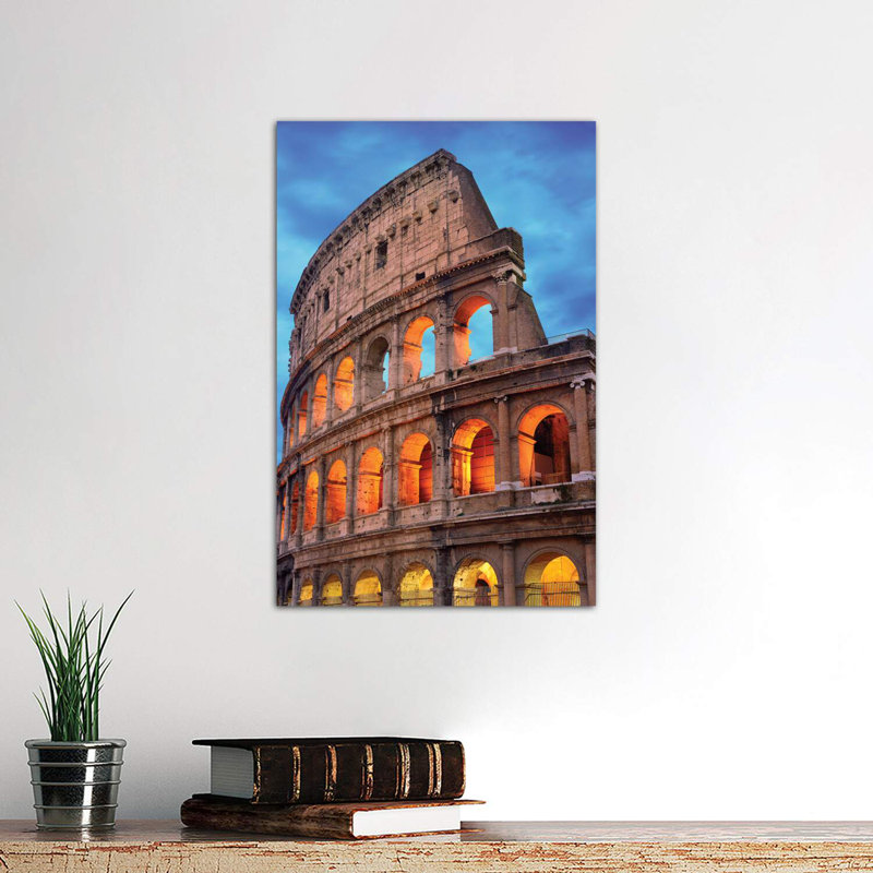 Colosseum At Night II by Susanne Kremer - Wrapped Canvas Print, 66.04 cm H x 45.72 cm W x 1.91 cm D