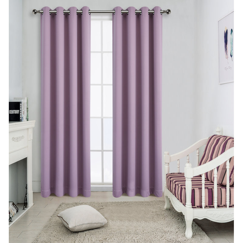 Fet Curtain Pair, 50" x 45" , Lavender