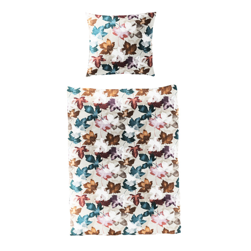 Floral Duvet Cover Set with Pillowcases, 155 x 220cm Duvet Cover + 1 Pillowcase