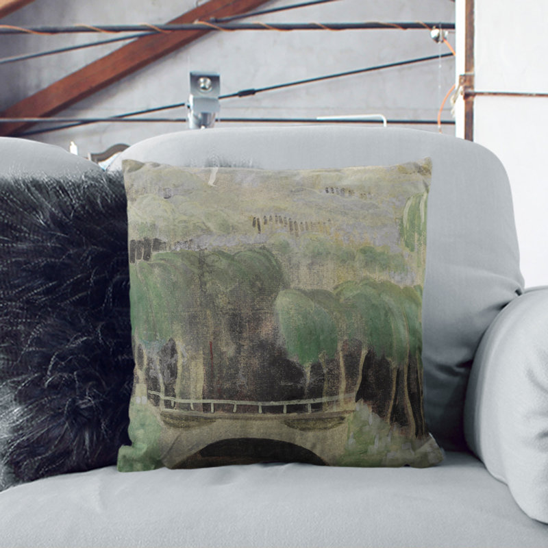Spring Motif Scatter Cushion, 55cm H x 55cm W x 20cm D, Black
