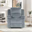 Fauteuil inclinable manuel rembourré en microfibre Nikodemos-1530999297