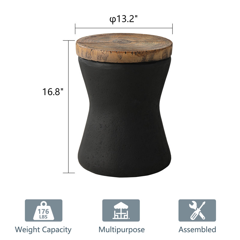 Table d'appoint en béton Kanab
