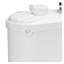 Pompe 500W Macerator pour toilette et lavabo - Système d'éjection d'eaux d'égout à haut débit avec élévateur de 26 pieds pour la salle de bain du sous-sol