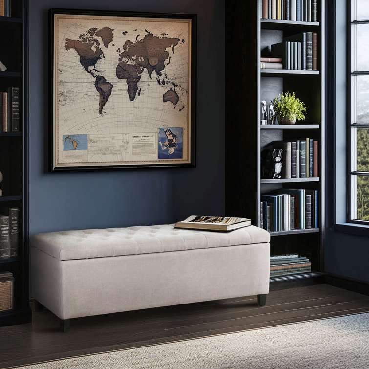 Maniscalco Tufted Top Upholstered Storage Bench