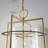 Rojas - Chandelier - 8-Light - Brass/Black