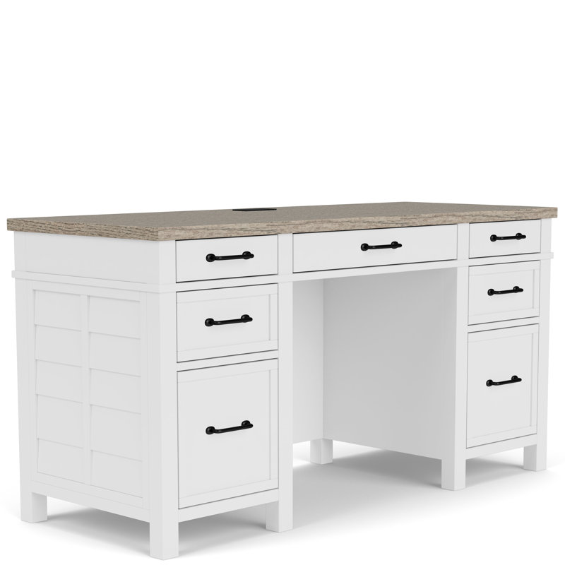 Gabby Executive Desk with Power Outlet