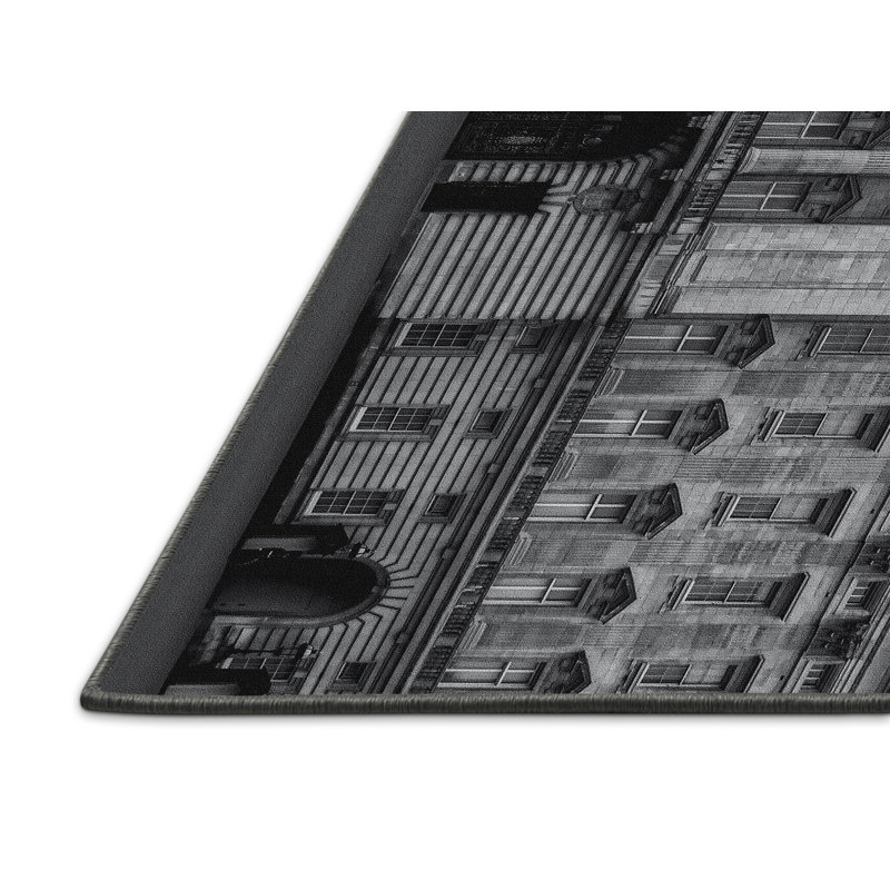 Tapis noir/gris, Rectangle 5 pi x 8 pi