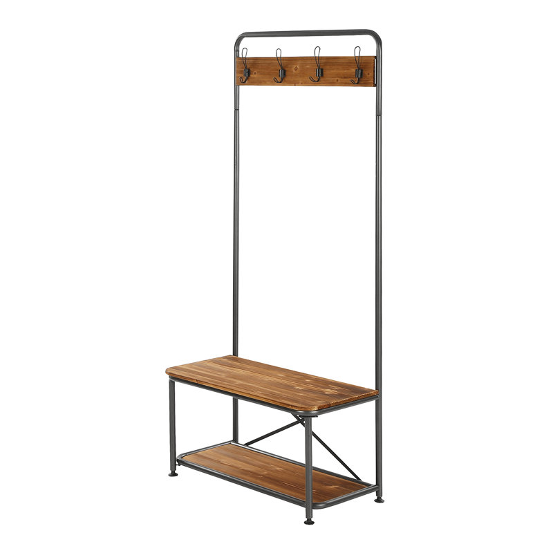 Bracy 80 cm W Hall Tree with Shoe Storage