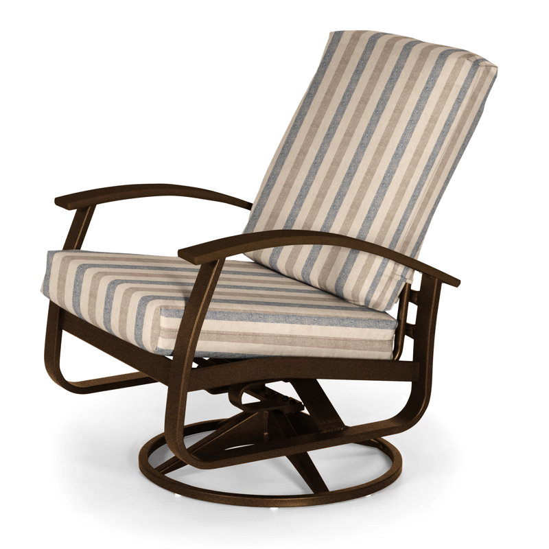 Belle Isle Outdoor Swivel Lounge Chair, Canvas Navy Sunbrella® Canvas, Kona P10, Textured Kona