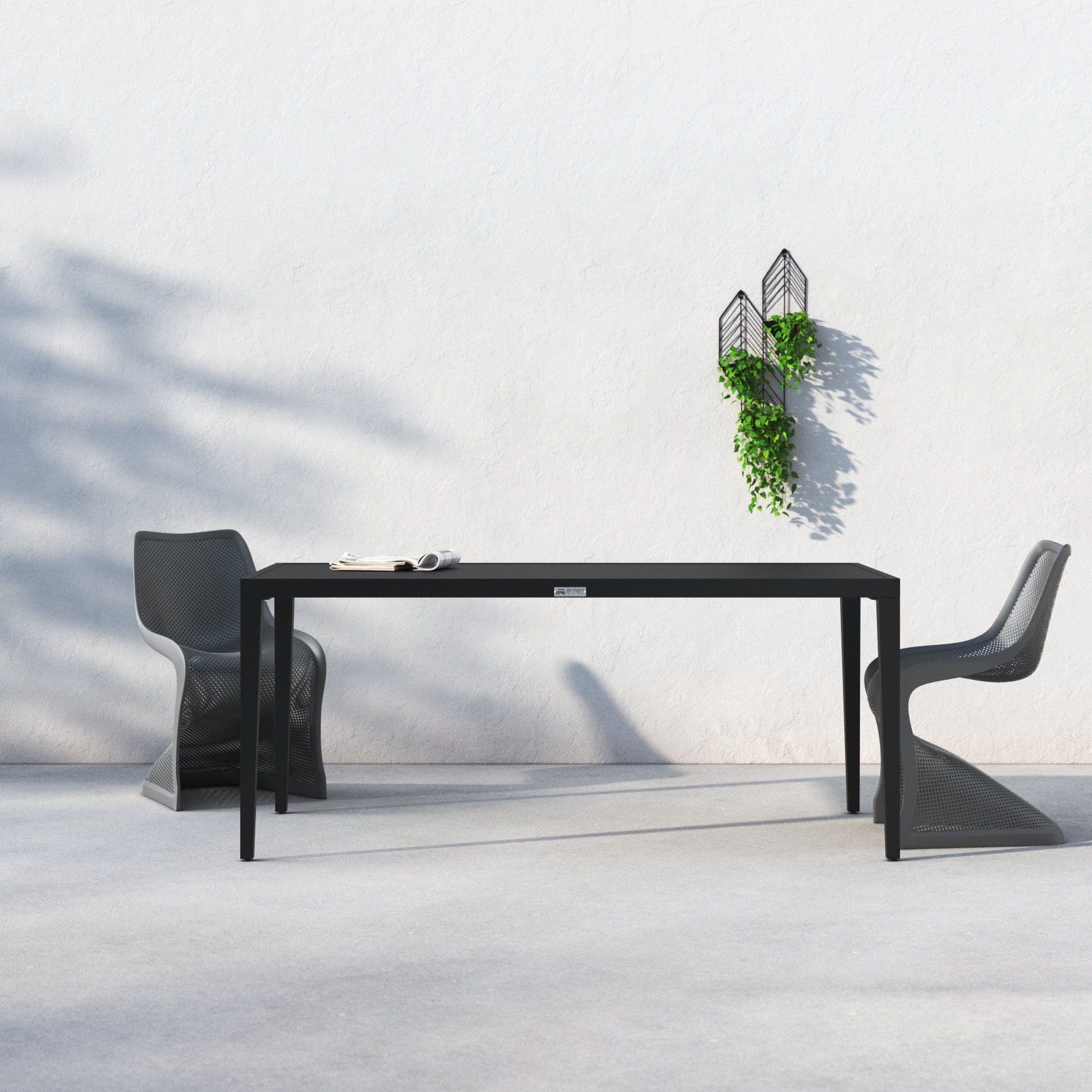 Caraker 70" Patio Dining Table