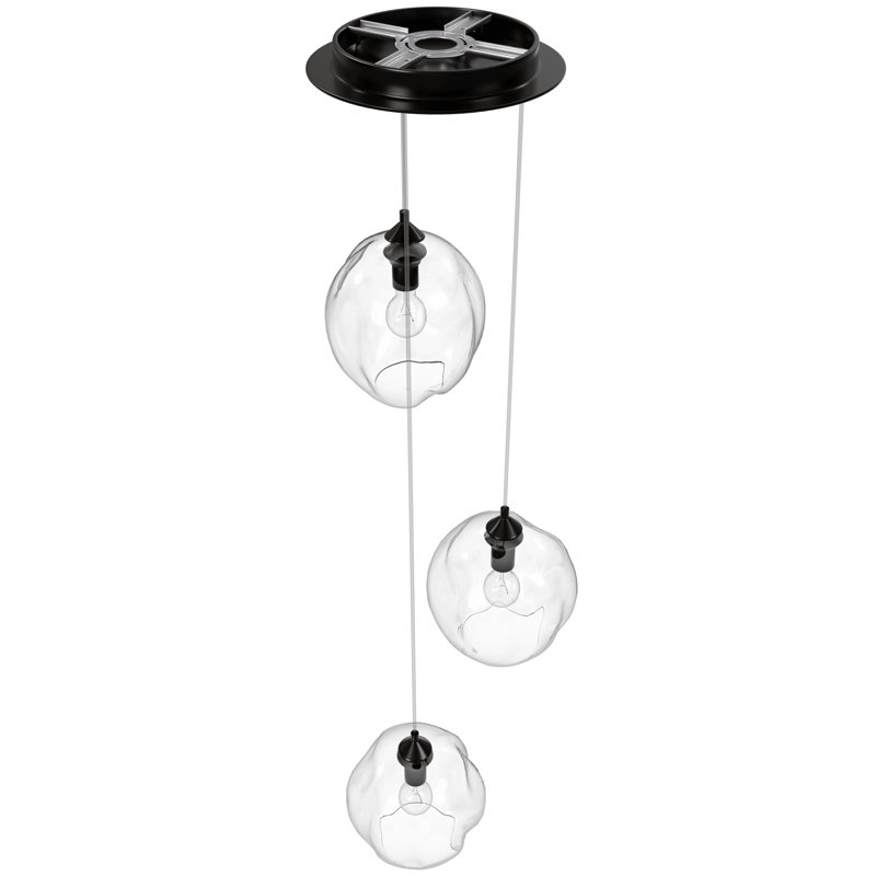 Luminaire suspendu sphère 3 lumières Elmingham