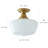 Horst 1 - Light 11.81'' Glass Shade Semi-Flush Mount Light Fixture