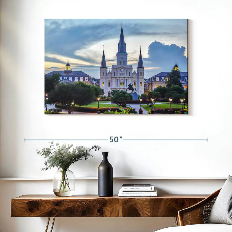 Ravi Palatial St. Louis Cathedral, 26" H x 39" W