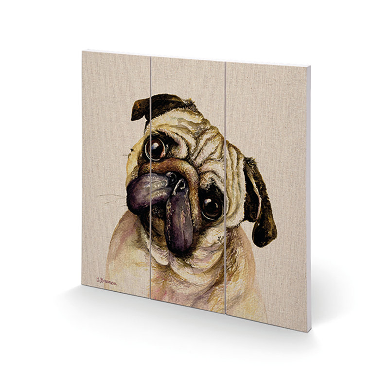 Pringle by Jane Bannon - No Frame Print on Wood
