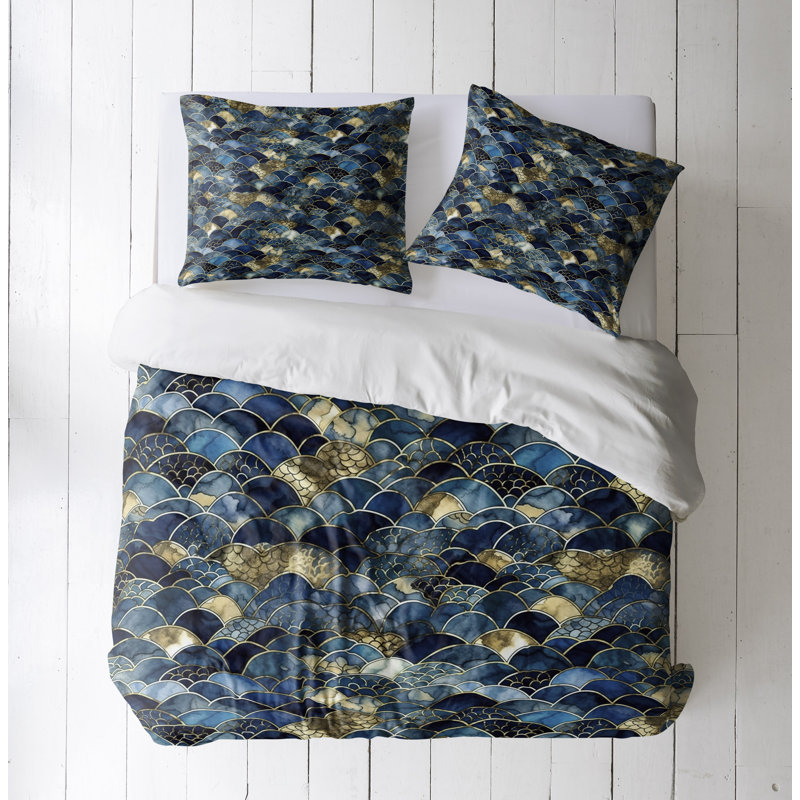 Abstract Duvet Cover, King Duvet Cover + 2 King Shams