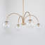 Luminaire suspendu sphérique unique à 4 lumières Orlondo