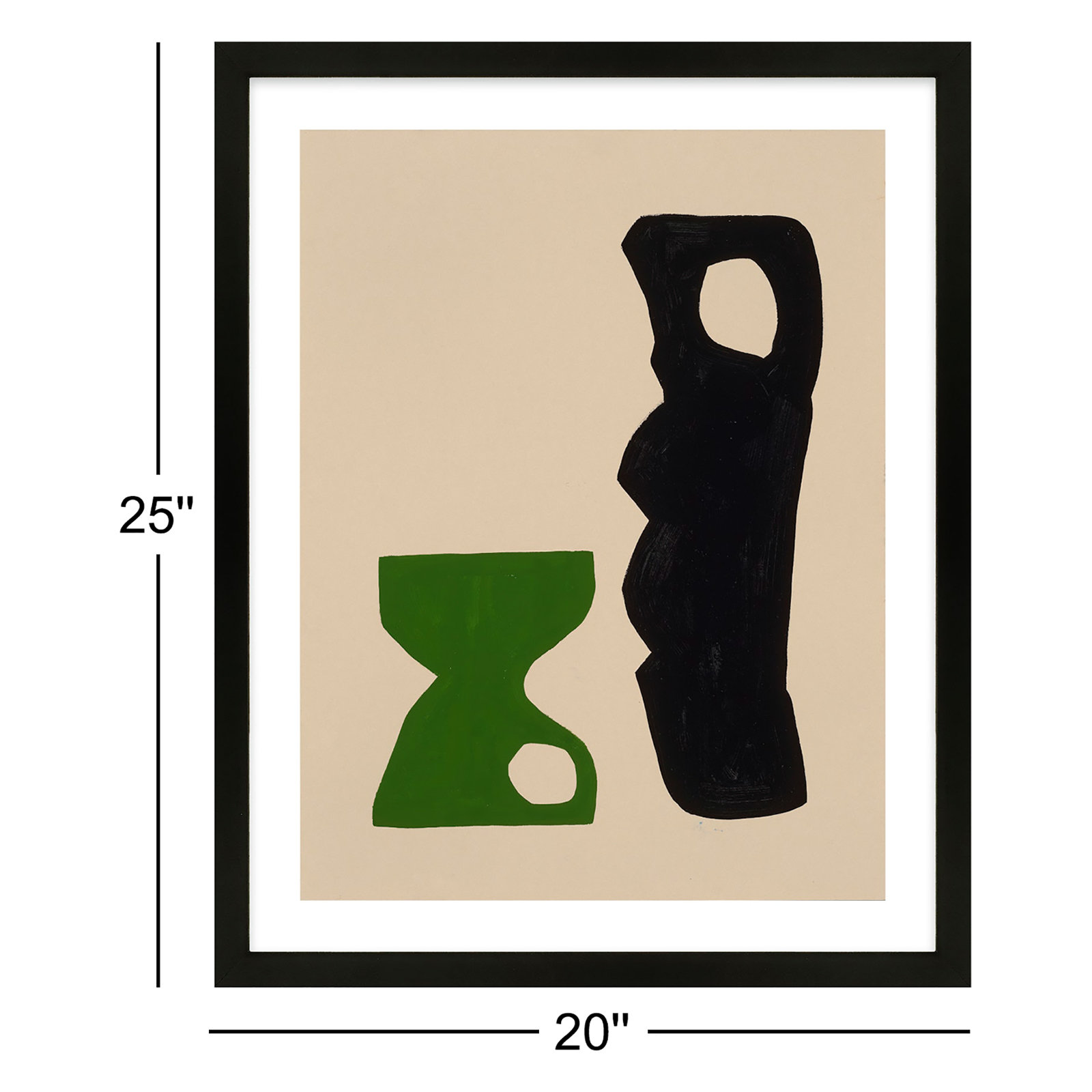 The Conversation by Michael Kempen, Black Framed, 20" W x 25" H