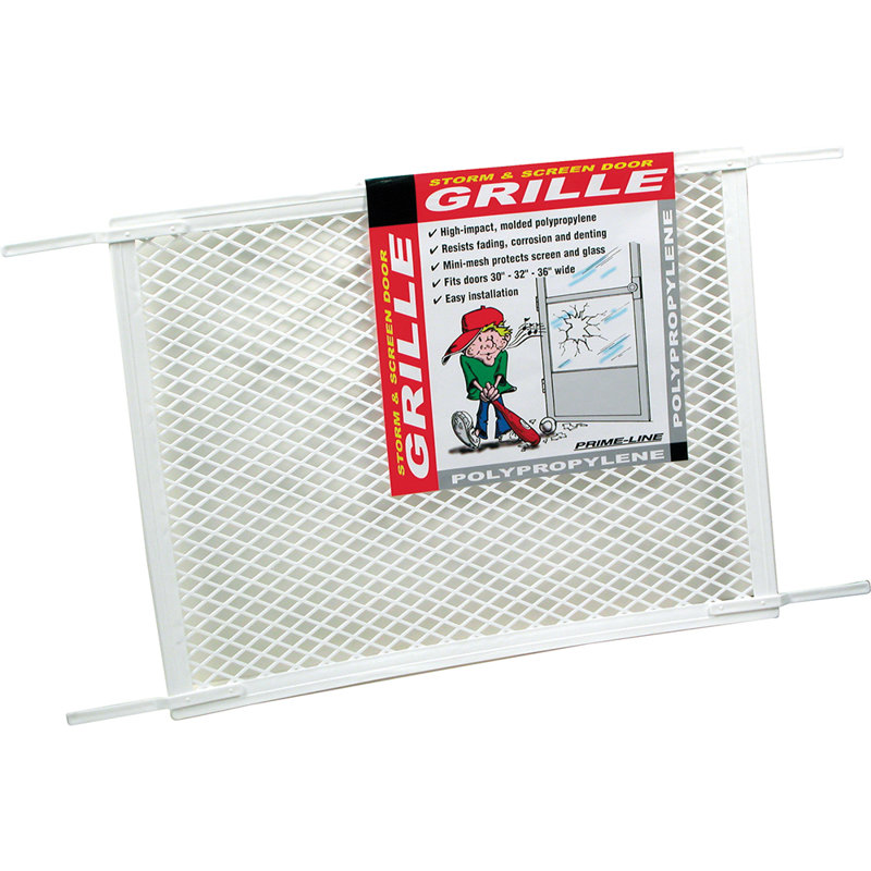 Grille de porte moustiquaire en plastique 32 po Prime-Line, Blanc