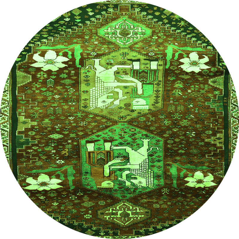 Tapis verts Traditional 632, Carré 5 pi