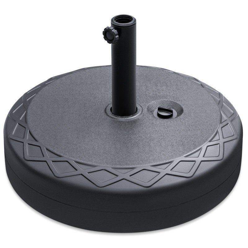  Base de parasol autoportante ronde en plastique dur de 105 lb