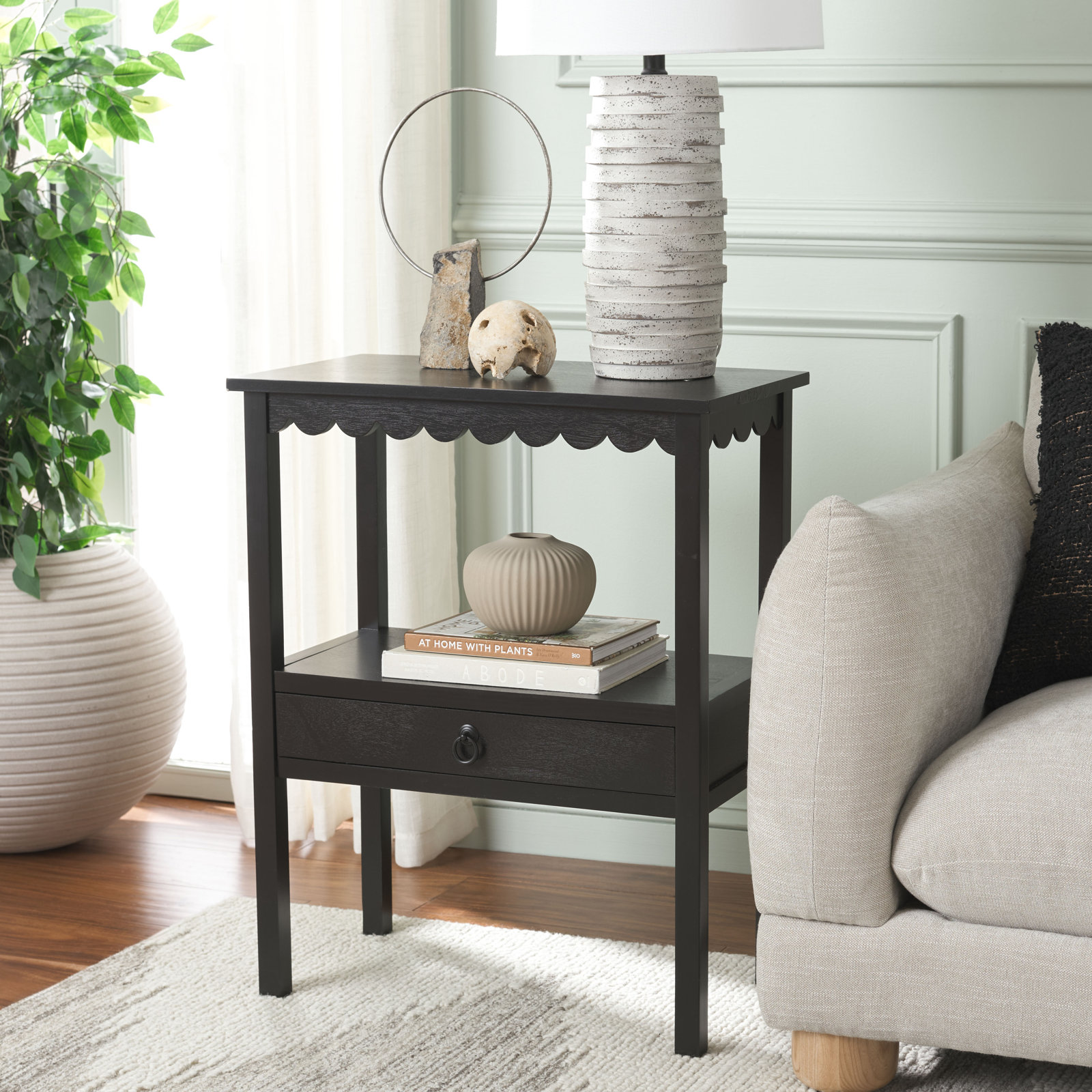 Branden 24" End Table, Matte Black