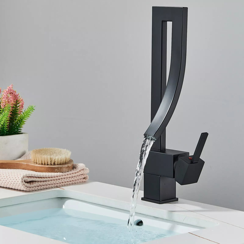 Single-handle Bathroom Faucet, Black