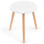 Table basse ronde moderne 16 pouces