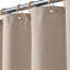 230GSM Cationic Waterproof Linen-Look Shower Curtain – Double Warp & Weft, Super Waterproof, Elegant Bath Curtain – Durable Easy-Clean – 72" x 96", White-818530597-818530607