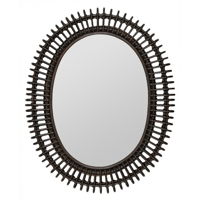 Harrison Oval Bamboo / Rattan Mirror