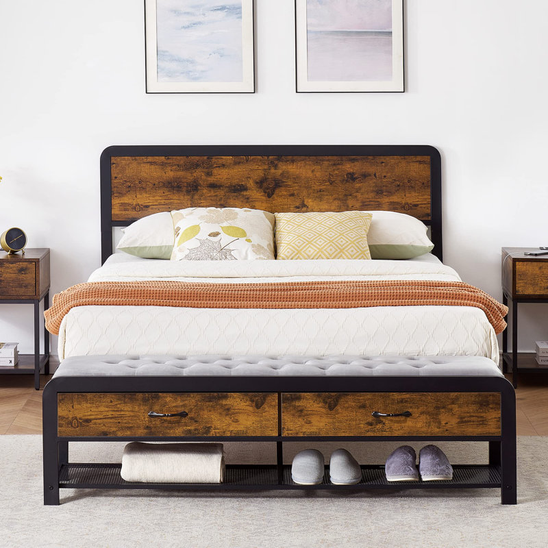 Xyleena Upholstered Platform Storage Bed, Queen