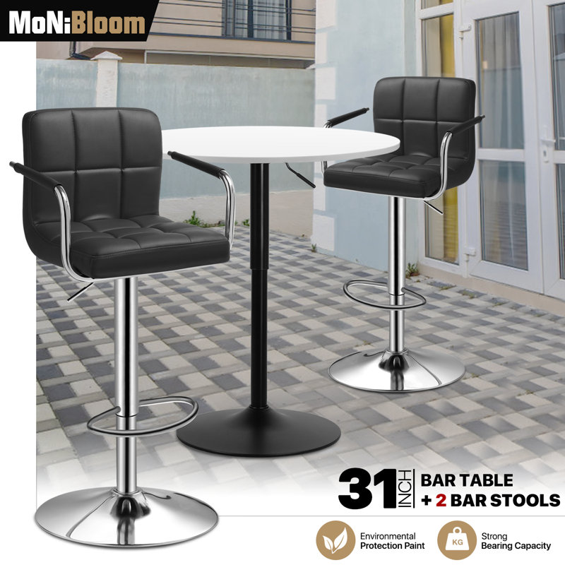 Ensemble de salle à manger Westmoor, Noir, L 31,5 po x l 31,5 po, Jaune
