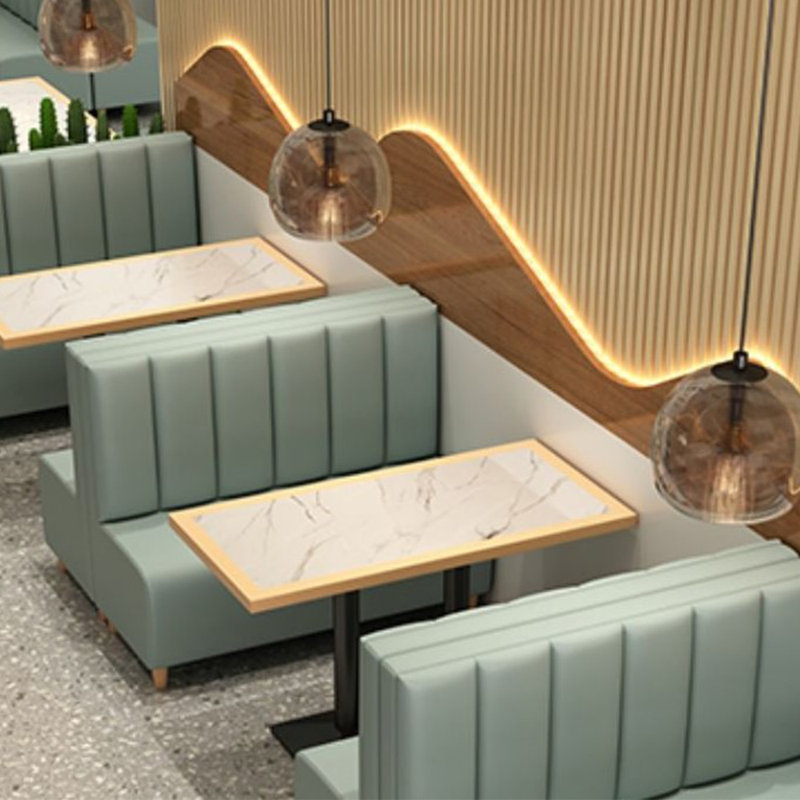 Banc rembourré en similicuir, Vert