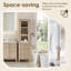Armoire à linge autoportante en chêne naturel 20 po Cerrito-132847884