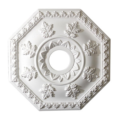 18 in x 1-1/2 in Leaf Polyurethane Ceiling Medallion
