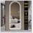 65" x 21" Arch Design LED Full Length Mirror ,Dimmable,  High Definition & Explosion-Proof, Full-Length Standing or Wall-Mounted - Brightly Lit for Makeup, Studio, and More