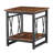Industrial 2-Tier Side Table With Storage Shelf