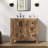 Linsay 36" Fully Assembled Rustic Brown Single Bathroom Vanity with Engineered Stone Marble Top, Soft-Close Doors