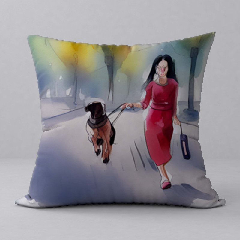 Abstract Throw Pillow