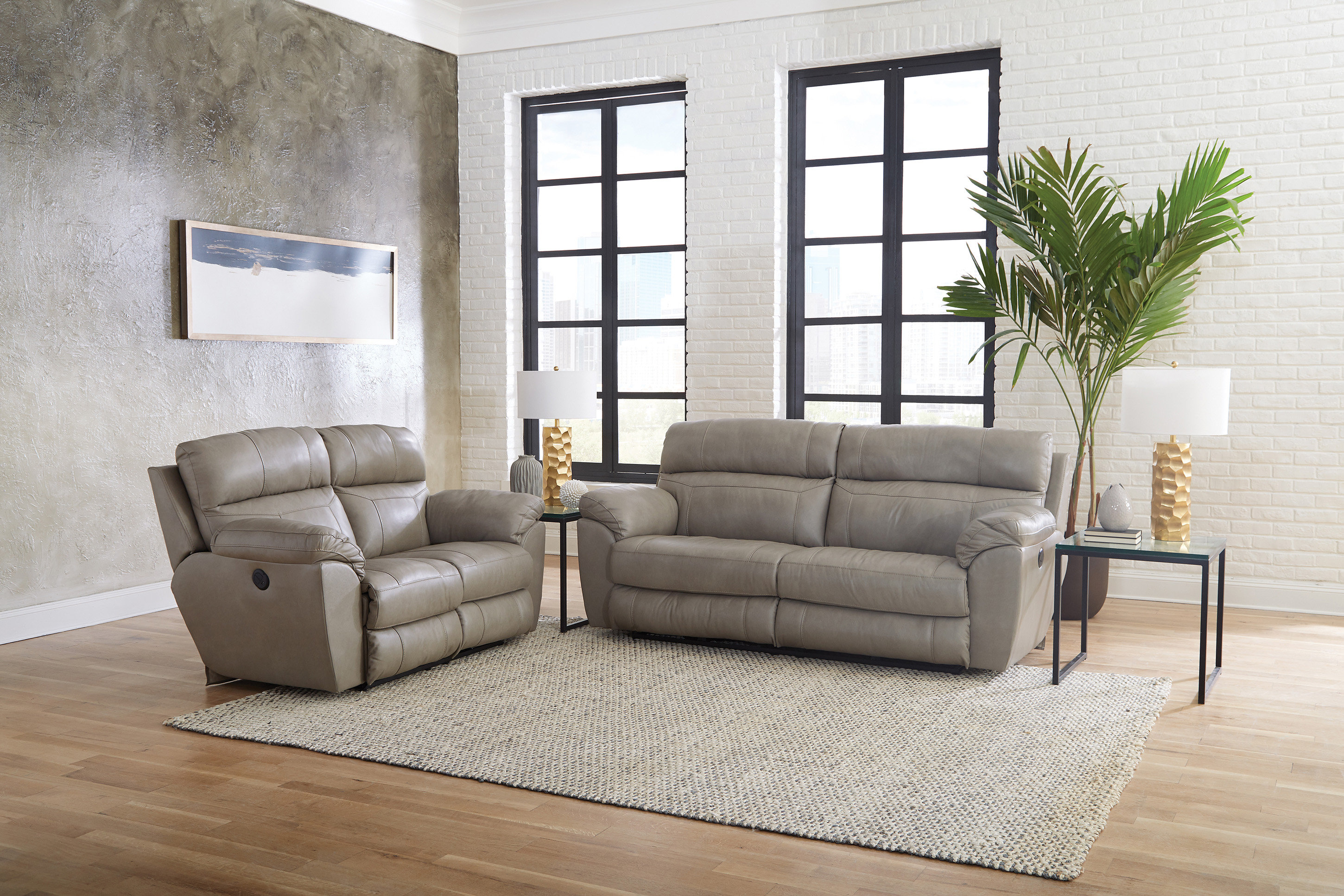 Latitude Run® 2 - Piece Leather Reclining Living Room Set | Wayfair