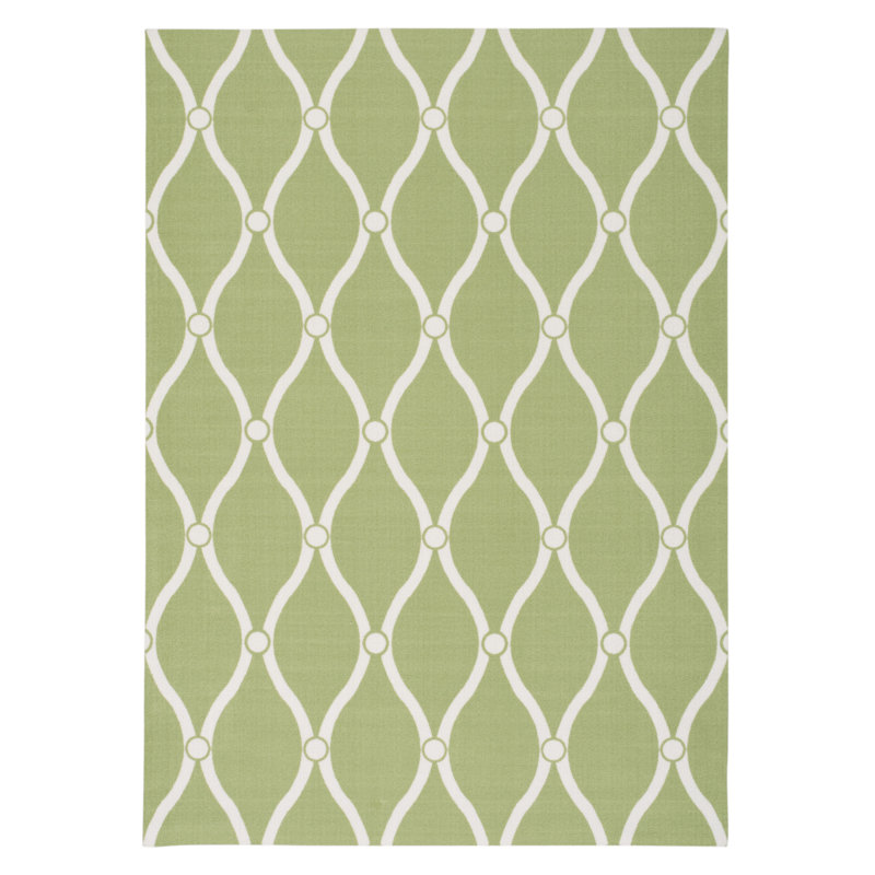 Tapis intérieur / extérieur vert Ammadies, Rectangle 10 pi x 13 pi
