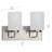 Merry Brushed Nickel 2-Light Vanity Light with Etched Glass Shades-332905657