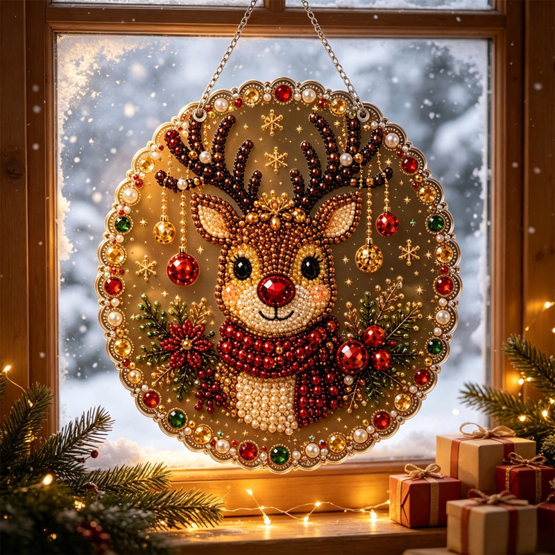 Décoration de Noël - Pendentif en forme de losange, C