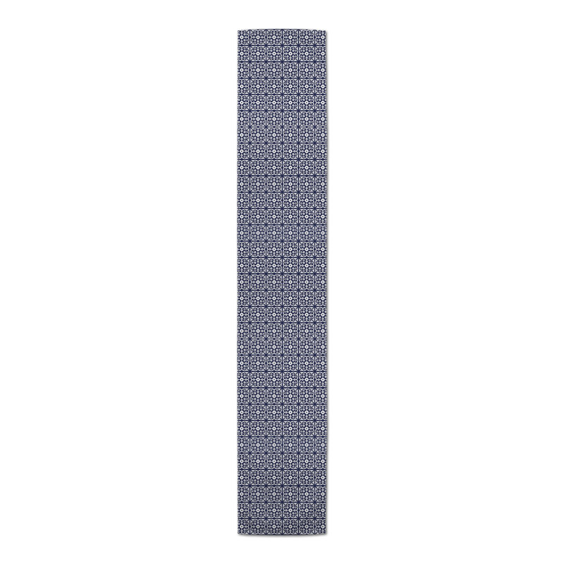 Chemin de table Calvon, 72 po x 16 po, Bleu marine