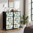 4 Drawer Dresser for Bedroom, Narrow Chest of Drawers, Wooden Top and Study Iron Frame 18"x37.5"-(WxH)
