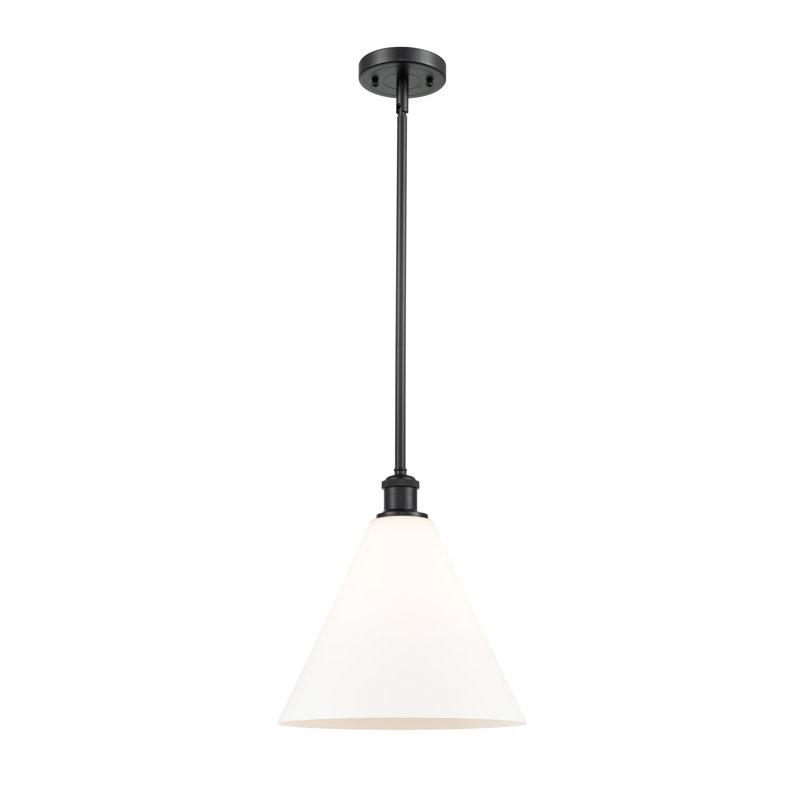 Luminaire suspendu conique à 1 lumière