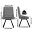 Obed 40cm H Microfiber / Microsuede Upholstered Metal Upholstered Back Side Chair-1835263519