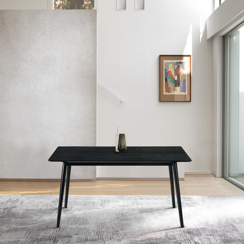 Menominee Rectangular Dining Table, Black