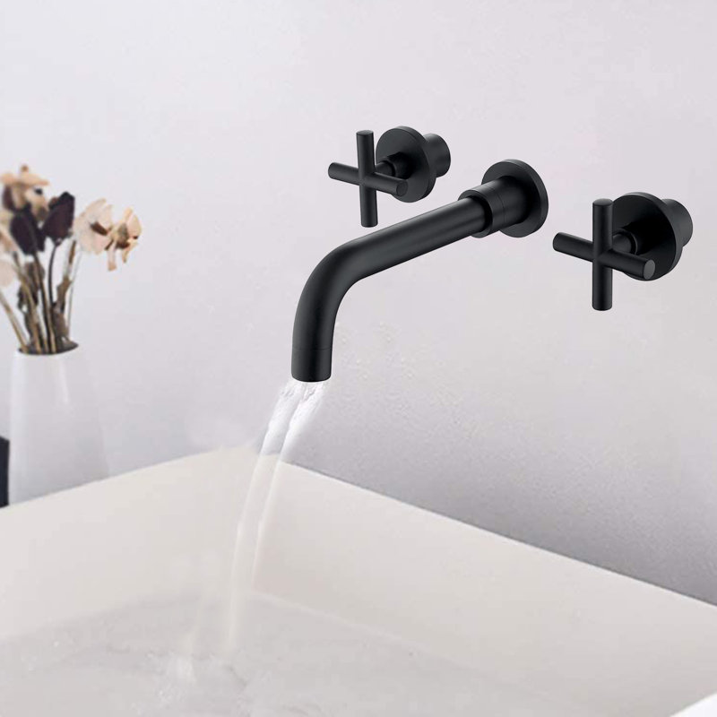 2-handle Bathroom Faucet, Matte Black