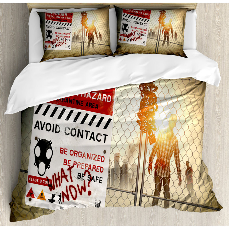 Breiah 260 TC Duvet Cover Set, Double - 2 Standard Pillowcases